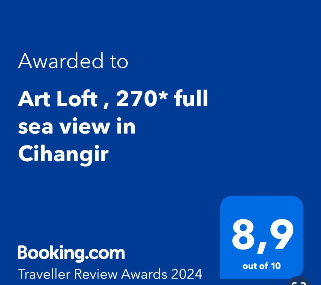 Art Loft , 270* Full Sea View In Cihangir Lejlighed Istanbul Eksteriør billede
